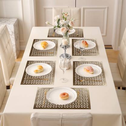 KUBER INDUSTRIES Rectangular Pack of 6 Table Placemat
