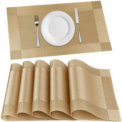 infinitepiinitiatives Rectangular Pack of 6 Table Placemat