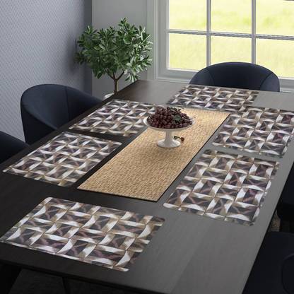 Crosmo Rectangular Pack of 6 Table Placemat