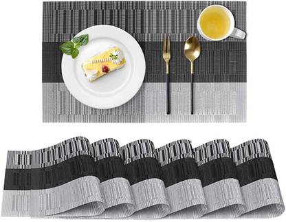 YELONA Rectangular Pack of 6 Table Placemat