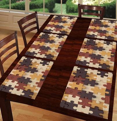M/S REVAXO Rectangular Pack of 6 Table Placemat