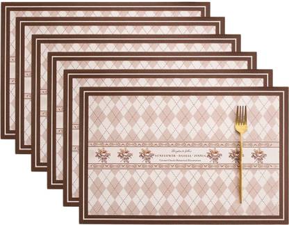 YELONA Rectangular Pack of 6 Table Placemat