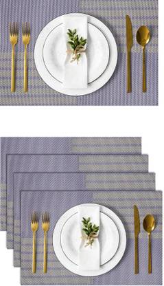 YELONA Rectangular Pack of 4 Table Placemat