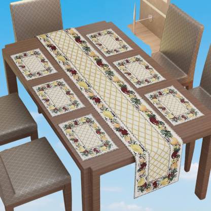 Shoppingzone Rectangular Pack of 7 Table Placemat