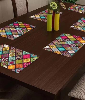 BHOLA PARVATI Rectangular Pack of 6 Table Placemat