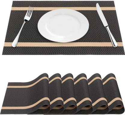 येलोना रेक्टेंगुलर 6 का पैक टेबल प्लेसमेट