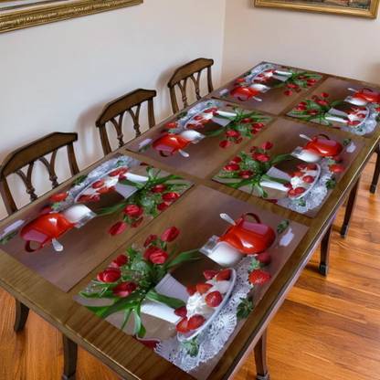 रवेक्सो रेक्टेंगुलर 6 का पैक टेबल प्लेसमेट