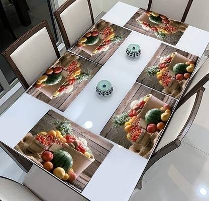 REVEXO Rectangular Pack of 6 Table Placemat