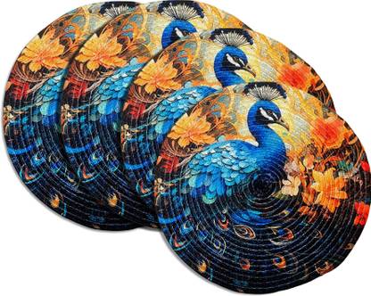 Artistic Den Round Pack of 4 Table Placemat