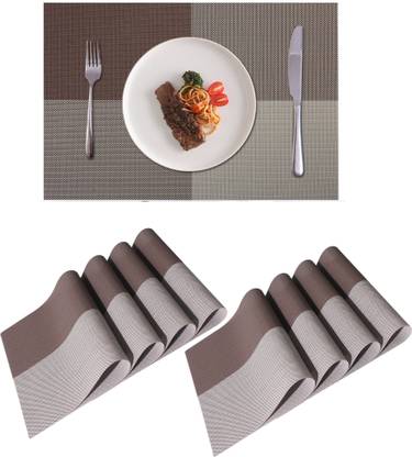 YELONA Rectangular Pack of 8 Table Placemat
