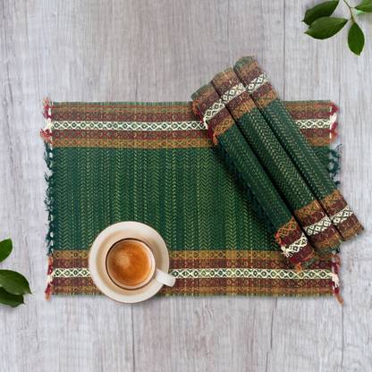 Peepul Tree Square Pack of 4 Table Placemat