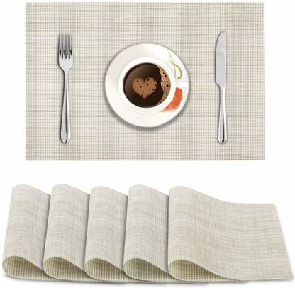 HOKiPO Rectangular Pack of 6 Table Placemat