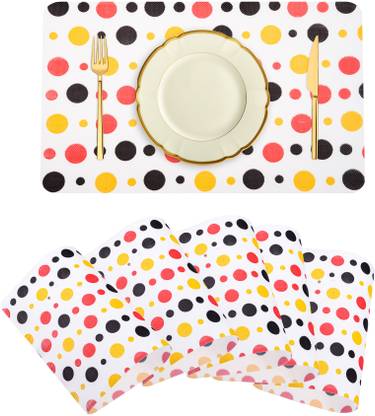 KUBER INDUSTRIES Rectangular Pack of 6 Table Placemat