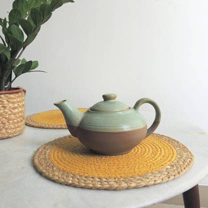 NatureMart Round Pack of 1 Table Placemat