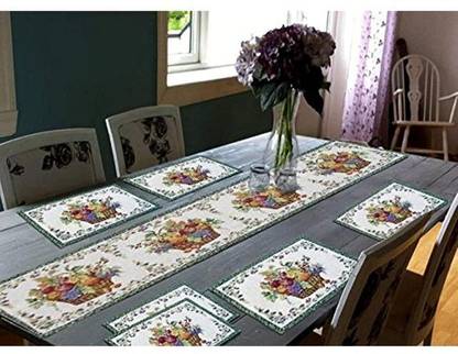 BOHOHAVEN Rectangular Pack of 7 Table Placemat
