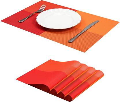 YELONA Rectangular Pack of 4 Table Placemat