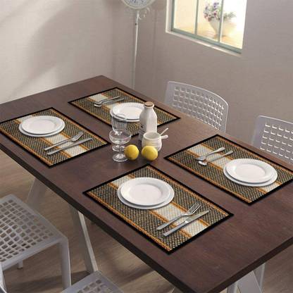 MATDEAL Rectangular Pack of 4 Table Placemat