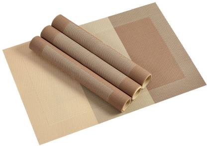 YELLOW WEAVES Rectangular Pack of 4 Table Placemat