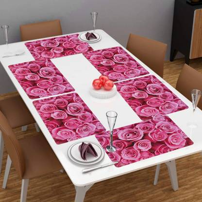 Dakshya Industries Rectangular Pack of 6 Table Placemat