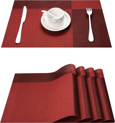 YELONA Rectangular Pack of 4 Table Placemat