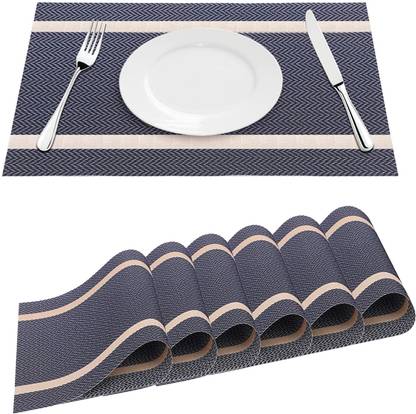 YELONA Rectangular Pack of 6 Table Placemat