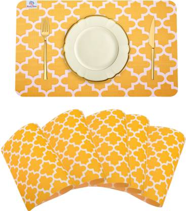 Heart Home Rectangular Pack of 6 Table Placemat