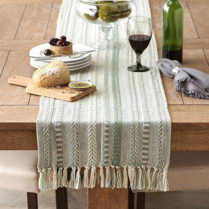 Home Blossoms Green 183 cm Table Runner