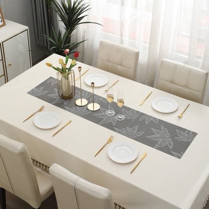 HOKiPO Grey 135 cm Reversible Table Runner