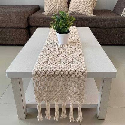 Ahiba Beige 158 cm Table Runner