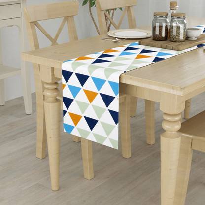 HOMEMONDE Blue, Multicolor 12 inch Table Runner