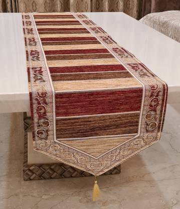 Groki Maroon 183 cm Table Runner