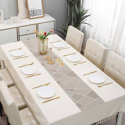 HOKiPO Beige 180 cm Reversible Table Runner