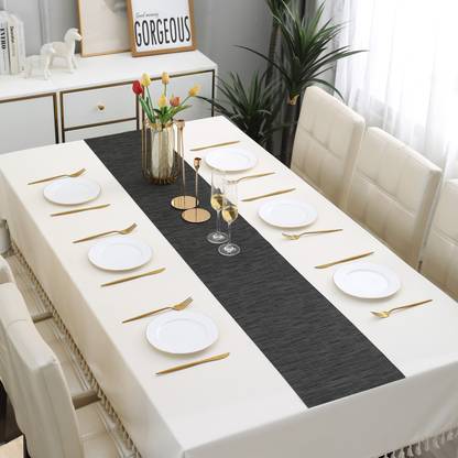 HOKiPO Black 180 cm Reversible Table Runner