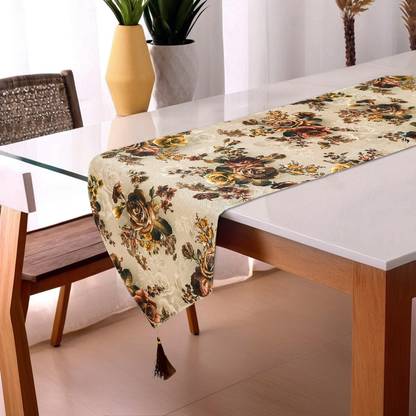KUBER INDUSTRIES Brown 188 cm Table Runner