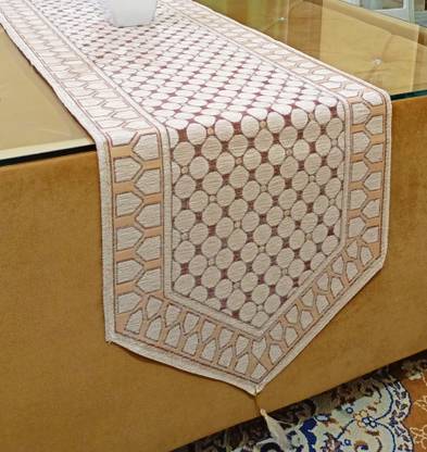 Clothloom Beige 182 cm Table Runner