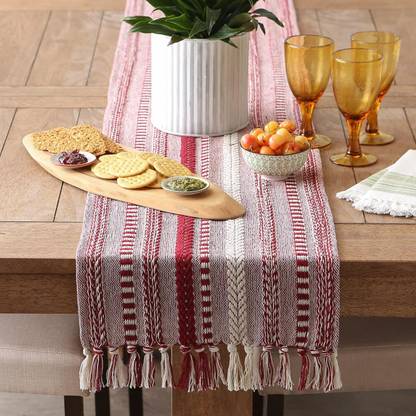 Home Blossoms Red 183 cm Table Runner