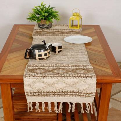 Bloomtex Brown 137 cm Reversible Table Runner