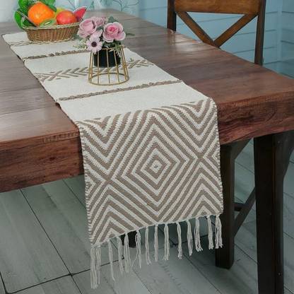 MARYAM Beige 182 cm Reversible Table Runner