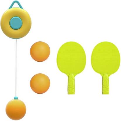 DRUMSTONE Adjustable Self-Training Ping Pong Trainer for Kids & Adults Stationary Indoor Table Tennis Table