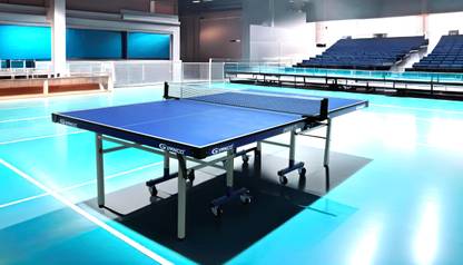 Gymnco Super Fast 75 mm Wheel and Levellers (Top 19 mm Laminated) Stationary Indoor Table Tennis Table