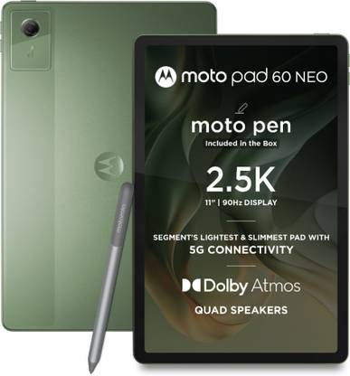 MOTOROLA Pad 60 Neo 8 GB RAM 128 GB ROM 11 inch with Wi-Fi+5G Tablet (PANTONE Bronze Green)