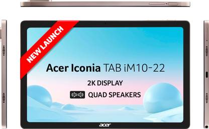 Acer Iconia Tab 8 GB RAM 256 GB ROM 10.36 inch with Wi-Fi+4G Tablet (Gold)