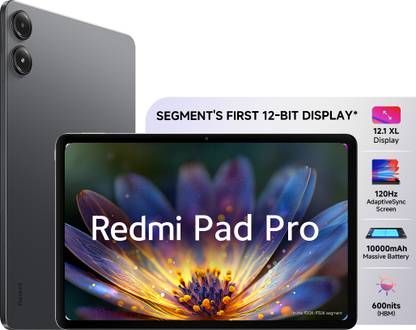 REDMI  Pad Pro 6 GB RAM 128 GB ROM 12.1 inch with Wi-Fi Only Tablet (Graphite Grey)