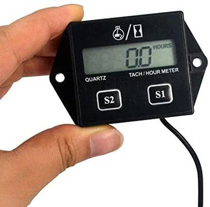 D & Y Digital Tachometer Hour Meter LCD Display Digital Tachometer