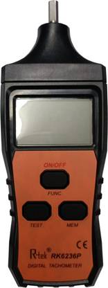 R-tek Digital Tachometer RPM Meter Contact Type 5 Digit LCD Display RK6236P Digital Tachometer