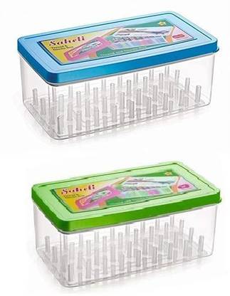 SpearOnline Thread and Needle Box - Big Size 36 spools Empty Thread Box/Tailor Box Tailor Chalk