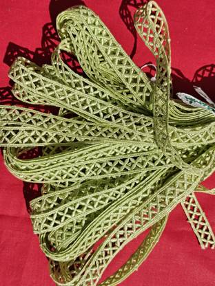 Modern Hub Mo018 Crochet Lace, Suit, Dress, , Sewing, Craft (Pack 9 Meters) (mint green) Tailor Chalk