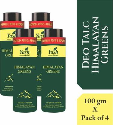 Yash Herbal Deo Talc For Men & Women | Himalyan Greens Fresh Body Talc Long Lastic Fregnance