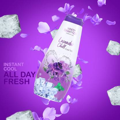 White Diamonds Lavender Chill Talc | Cooling & Refreshing Powder | Soft & Silky