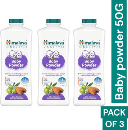 Himalaya Herbals baby powder 50g pack of 3